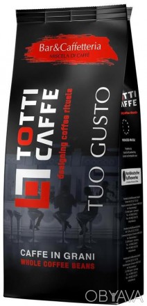 
Кофе зерновой Totti Caffe Tuo Gusto 1кг - смесь зерен арабики и робусты, для лю. . фото 1