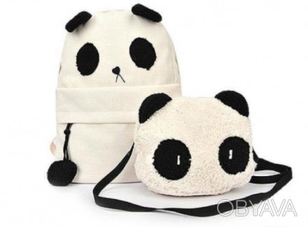 Предлагаем Вашему вниманию отличный, милый, плюшевый рюкзак Панда к которому при. . фото 1