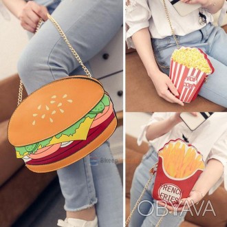 Предлагаем Вашему вниманию красивые сумочки в форме фастфуда!
Цвет: гамбургер, п. . фото 1