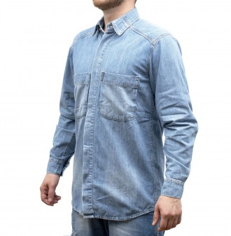 Рубашка мужская джинсовая Crown Jeans модель 956 (R075) Vintage Denim. Черновцы. фото 1 Рубашка мужская джинсовая Crown Jeans модель 956 (R075) Vintage Denim. Черновцы. фото 1