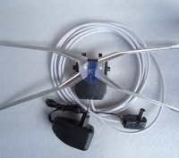 Теле-антена на присоске,с усилителем и блоком питания.кабель 3-5 метра. . фото 4