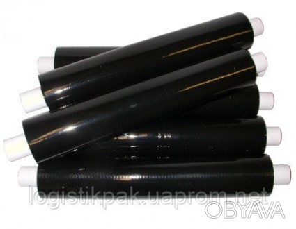 Стретч-пленка черного цвета длиной 100 метров применяется для обмотки различных . . фото 1