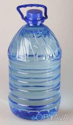 Пластиковая бутылка ПЭТ 5 л прозрачная с крышкой. . фото 1