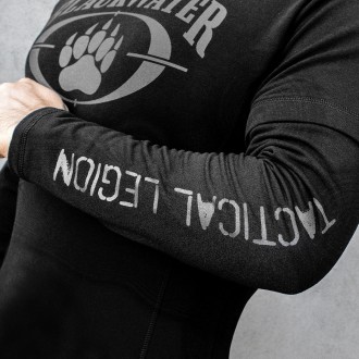 Стильная милитари футболка с рукавами и принтом легендарной ЧВК "Black Water".
B. . фото 6