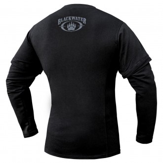 Стильная милитари футболка с рукавами и принтом легендарной ЧВК "Black Water".
B. . фото 4