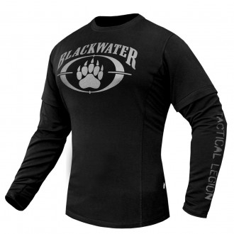 Стильная милитари футболка с рукавами и принтом легендарной ЧВК "Black Water".
B. . фото 2