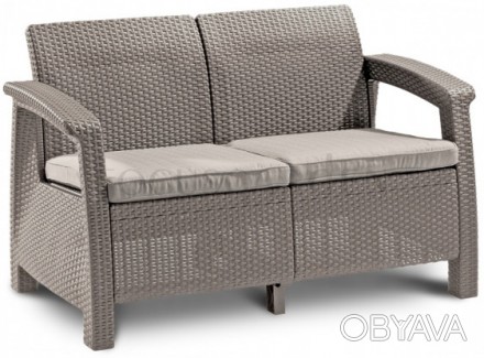 https://allibert-keter.com.ua/

Двомісний стильний диван з лінії Corfu виготов. . фото 1