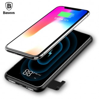 Power Bank 8000 mah Baseus Wireless Charge. Львів. фото 1 Power Bank 8000 mah Baseus Wireless Charge. Львів. фото 1
