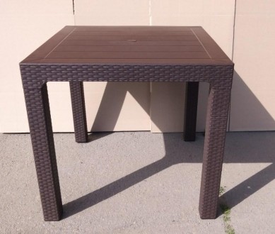 Обеденный стол из ротанга Лагуна (Laguna) - квадратный стол (размер 80*80 см) дл. . фото 3