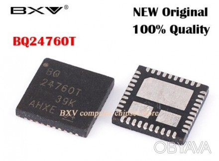 Микросхема контроллера зарядки батареи BQ24760T, применяется в ноутбуках. 
Пере. . фото 1