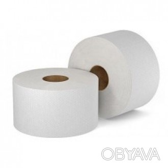 Туалетная бумага белая 2-слойная
 основа - целлюлоза
 гильза - 6 см,
 высота рул. . фото 1