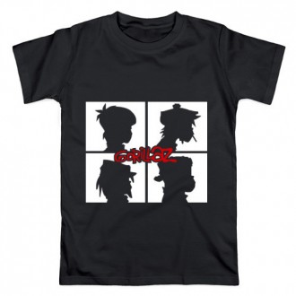 Футболка Gorillaz черная с логотипом, унисекс (мужская, женская, детская). Київ. фото 1 Футболка Gorillaz черная с логотипом, унисекс (мужская, женская, детская). Київ. фото 1