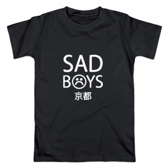 Футболка Sad Boys черная с логотипом, унисекс (мужская, женская, детская). Київ. фото 1 Футболка Sad Boys черная с логотипом, унисекс (мужская, женская, детская). Київ. фото 1
