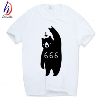 Футболка Bear 666 белая с логотипом унисекс. Київ. фото 1 Футболка Bear 666 белая с логотипом унисекс. Київ. фото 1