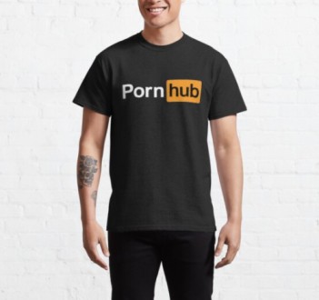 Черная футболка Pornhub Logo футболки Порнохаб унисекс (мужская, женская). Київ. фото 1 Черная футболка Pornhub Logo футболки Порнохаб унисекс (мужская, женская). Київ. фото 1