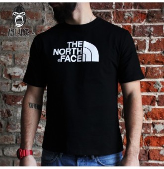 Футболка The North Face черная с белым логотипом, унисекс (мужская, женская, дет. Київ. фото 1 Футболка The North Face черная с белым логотипом, унисекс (мужская, женская, дет. Київ. фото 1