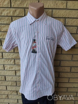 Рубашка мужская летняя коттоновая брендовая высокого качества MARCO ARMA, Турция. . фото 1