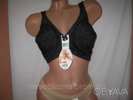 Бюстгальтер SUSA для женщин с большим размером груди, батальный, черного цвета, . . фото 1