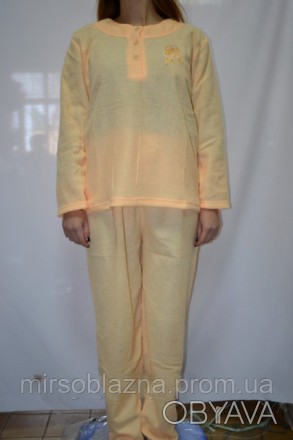  Пижама женская теплая NAMKY только желтого и оранжевого цветов по 1шт : кофта -. . фото 1