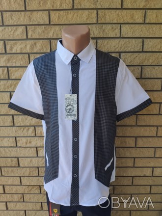 Рубашка мужская летняя коттоновая брендовая высокого качества BAGARDA, Турция, 1. . фото 1