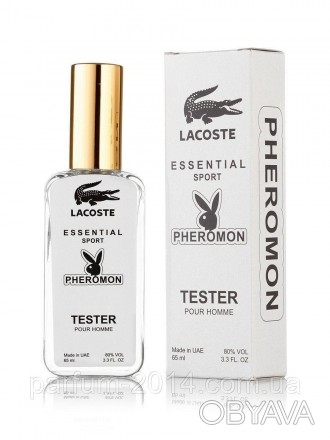 
Тестер мужская туалетная вода с феромонами Lacoste Essential Sport 65 ml ОАЭ (л. . фото 1