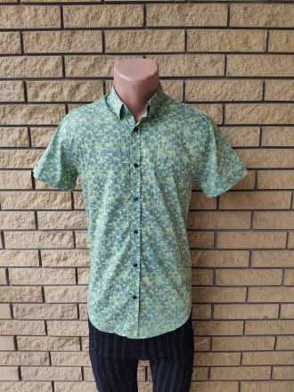 Рубашка мужская летняя стрейчевая коттоновая  брендовая высокого качества BLACK . Днепр. фото 1