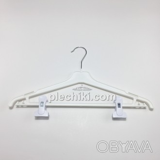 Пластиковые вешалки плечики для одежды W-PYz42 белого цвета.
Цена указана за 1 ш. . фото 1