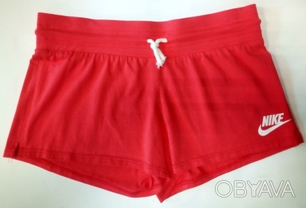 Женские спортивные шорты "Nike" изготовлены из трикотажного волокна (двунитка). . . фото 1