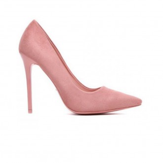 Женские туфли лодочки розовый велюр, каблук 10 см.
Размерная сетка: 
	
	
	Размер. . фото 2