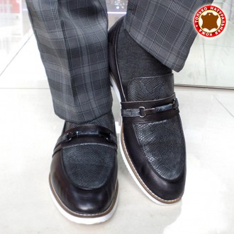  
Кожаные мужские туфли хорошо сочетаются с деловым стилем одежды. Туфли сделаны. . фото 7