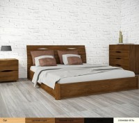 Ліжко двоспальне, Ліжко "Маріта N" / з підйомним механізмом
Дерев&#03. . фото 2