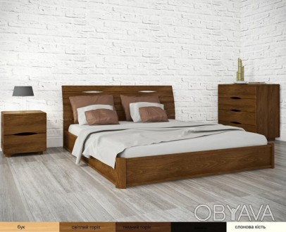 Ліжко двоспальне, Ліжко "Маріта N" / з підйомним механізмом
Дерев&#03. . фото 1