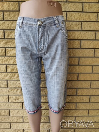 Бриджи мужские брендовые джинсовые коттоновые LONGLI, 100% коттон.
Модные джинсо. . фото 1