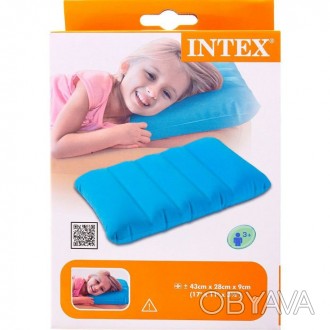  Надувная подушка для детей Intex 68676 (28х43х9см)
 Подушка Intex 68676 имеет б. . фото 1