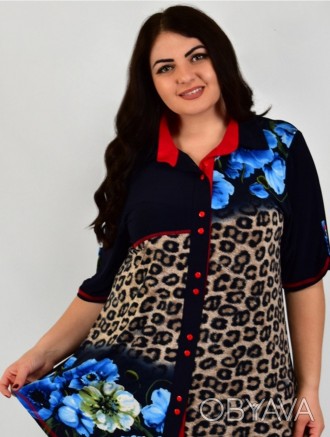 Купить рубашку-блузу женская свободная большого размера
Хотите купить тунику жен. . фото 1