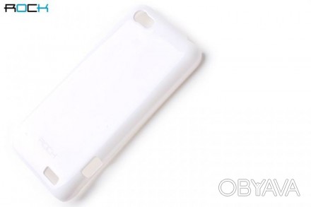 Задняя крышка для HTC One V T320e, цвет белый, бренд ROCK 
Чехол силиконовый изг. . фото 1