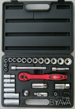 Набор инструментов ET-6039 INTERTOOL - оптимальный набор с рабочим квадратом 3/8. . фото 1