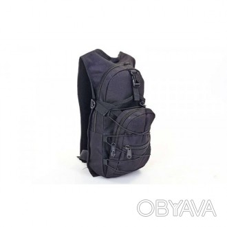 Материал: нейлон;Размер: 46х24х8см;Объем тактического рюкзака: 10 л;Цвет: черный. . фото 1