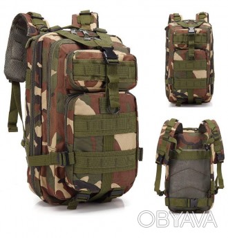 Армейский тактический рюкзак Woodland. Камуфляжный военный рюкзак на 25 литров
П. . фото 1