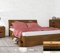 Ліжко Марита Люкс З Ящиками
Зручне ліжко з натурального дерева (буковий щит) з . . фото 2
