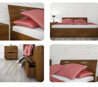 Ліжко Марита Люкс З Ящиками
Зручне ліжко з натурального дерева (буковий щит) з . . фото 3