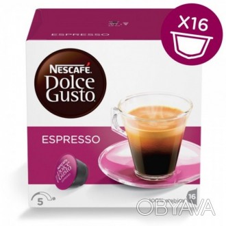 Кофе в капсулах NESCAFE Dolce Gusto Espresso - легкий и изысканный обжаренный ко. . фото 1