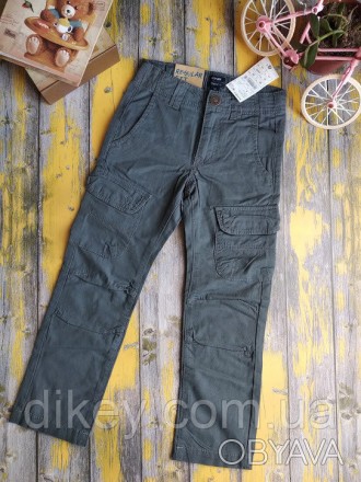 Котоновые штаны на мальчика ростом 98-107 см (возраст 4 года) от бренда Kiabi (Ф. . фото 1