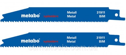 Полотно для сабельных пил Metabo Pionier по металлу 150 мм, 2 шт. Одесса. фото 1 Полотно для сабельных пил Metabo Pionier по металлу 150 мм, 2 шт. Одесса. фото 1