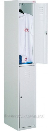 Ячеечный металлический шкаф (локер) на 2 отделения в раздевалку. Харьков. фото 1