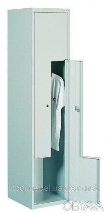 
Одежный металлический шкаф с Г-образными дверьми предназначен для двух человек . . фото 1