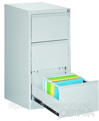 Картотечный шкаф ( ящика) приспособлен для подвесных папок формата Din F4, Folio. . фото 1