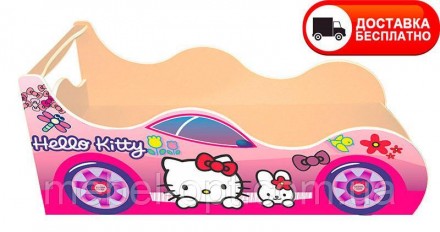Кровать машинка серия Драйв D 005 Hello Kitty розовая для детей и подростков. Києво-Святошинський. фото 1 Кровать машинка серия Драйв D 005 Hello Kitty розовая для детей и подростков. Києво-Святошинський. фото 1