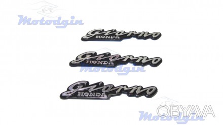 Объемные хромированные буквы Honda Giorno японского ретро скутера Хонда, в компл. . фото 1
