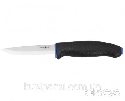 Зеркально полированный клинок ножа имеет форму Clip Point и типичные скандинавск. . фото 1